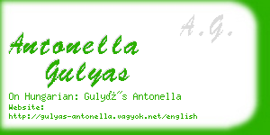 antonella gulyas business card